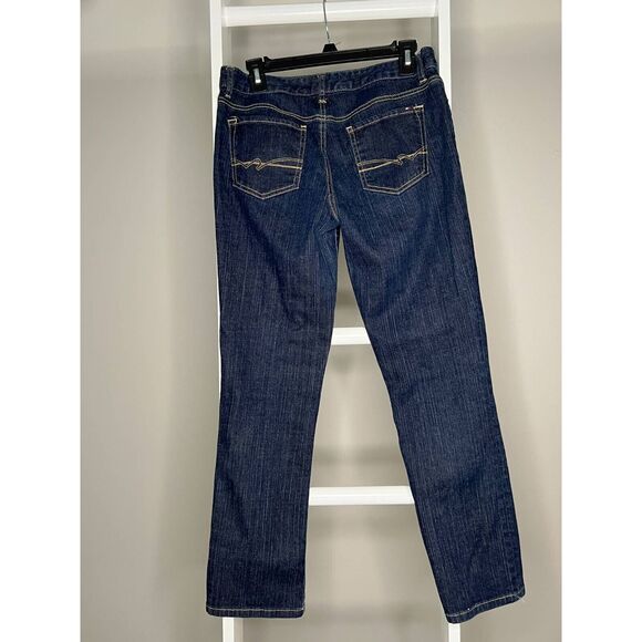 Tommy Hilfiger Jeans Womens 8 S Blue Slim Skinny Stretch Dark Wash Pockets Denim - Picture 2 of 9